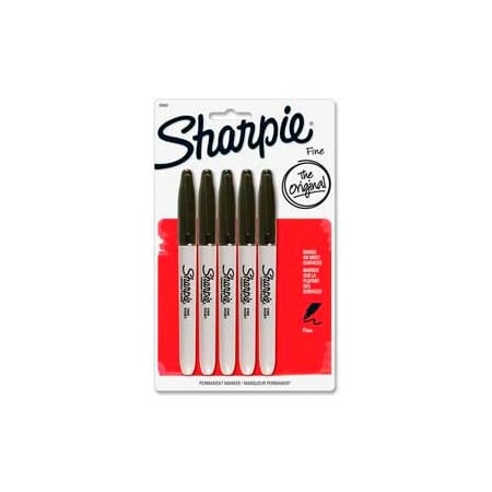 Sanford Black Permanent Marker, Fine Tip 30665PP